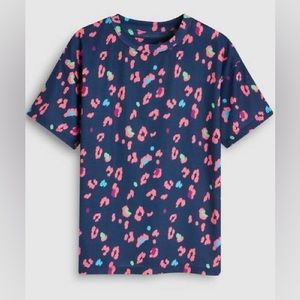 Next Girls Blue Animal Print Short Sleeve T-Shirt